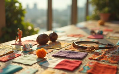 A cinematic wide-angle shot of a vibrant Miami street scene, symbolizing the city's new fashion trend of personalized, story-driven style.